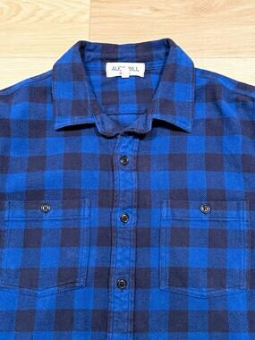 Alex Mill Blue Flannel Shirt Size L